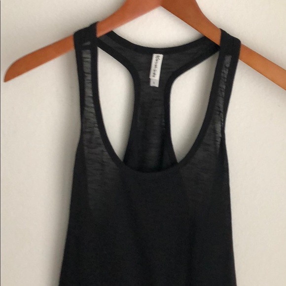 Racerback Tank In Deep Black... - Picture 3 of 7